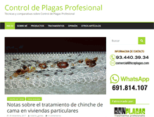 Tablet Screenshot of plagasprofesionales.com